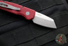 Protech Runt 5 OTS Auto Knife- Reverse Tanto- Red Handle- Stonewash Magnacut Steel Blade  R5401-RED
