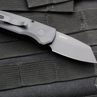 Protech Runt 5 OTS Auto Knife- Reverse Tanto- Black Handle- Black DLC Magnacut Steel Blade  R5403