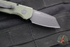 Protech Runt 5 OTS Auto Knife- Reverse Tanto- Textured Green Handle- Black DLC Magnacut Steel Blade  R5406-GREEN