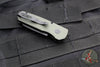 Protech Runt 5 OTS Auto Knife- Reverse Tanto- Textured Green Handle- Black DLC Magnacut Steel Blade  R5406-GREEN