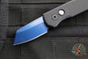 Protech Runt 5 OTS Auto Knife- Reverse Tanto- Textured Black Handle- Sapphire Blue Magnacut Steel Blade  R5406-SB