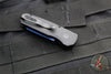 Protech Runt 5 OTS Auto Knife- Reverse Tanto- Textured Black Handle- Sapphire Blue Magnacut Steel Blade  R5406-SB
