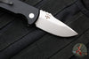 Protech Les George SBR Short Bladed Rockeye Out The Side (OTS)- Unique Striped Micarta Handle- Stonewash Blade