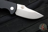 Protech Les George SBR Short Bladed Rockeye Out The Side (OTS)- Unique Striped Micarta Handle- Stonewash Blade V2