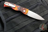 Protech Tactical Response 2 OTS Auto- "Del Fuego" Finished Handle With Textured Corners- Stonewash Plain Edge Magnacut Steel Blade T201-DF
