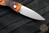 Protech Tactical Response 2 OTS Auto- "Del Fuego" Finished Handle With Textured Corners- Stonewash Plain Edge Magnacut Steel Blade T201-DF