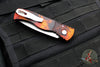 Protech Tactical Response 2 OTS Auto- "Del Fuego" Finished Handle With Textured Corners- Stonewash Plain Edge Magnacut Steel Blade T201-DF