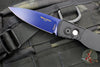 Protech Tactical Response 2 OTS Auto- Black Handle With Textured Corners- Sapphire Blue Magnacut Steel Blade T203-SB