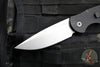 Protech Protech LEFT HANDED Tactical Response 3 Out The Side (OTS) Auto Knife- Black Grooved Handle- Stonewash Blade TR-3 L-1