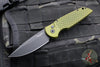 Protech TR-3- Tactical Response 3 Out The Side (OTS) Auto Knife- Green Fish Scale Handle- Black Plain Edge TR-3 X1 Green