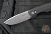 Protech Vero Synapse Design Out The Side (OTS) Auto Knife- Thick Black Aluminum Bottom Handle- Black Canvas Micarta Lid- Stonewash Magnacut Steel Blade VERO1211-BLK MIC