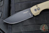 Protech Vero Synapse Design Out The Side (OTS) Auto Knife- Thick Black Aluminum Bottom Handle- Green Canvas Micarta Lid- Black DLC Magnacut Steel Blade VERO1213-GRN MIC
