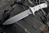 Chris Reeve Green Beret Fixed Blade- Black Canvas Micarta Handle- Black Plain Edge Magnacut Steel Blade- Tan Sheath GB7-1005