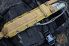 Chris Reeve Green Beret Fixed Blade- Black Canvas Micarta Handle- Black Plain Edge Magnacut Steel Blade- Tan Sheath GB7-1005