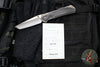 Chris Reeve Large Sebenza 31- Tanto Edge- Glass Blasted Titanium- Bog Oak Wood Inlay- Magnacut Steel Blade L31-1130