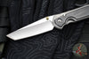 Chris Reeve Large Sebenza 31- Tanto Edge- Glass Blasted Titanium- Bog Oak Wood Inlay- Magnacut Steel Blade L31-1130