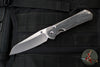 Chris Reeve Large Sebenza 31- Insingo- Glass Blasted Finished Titanium- Black Micarta Inlay- Stonewash Magnacut Steel L31-1224