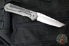 Chris Reeve Large Sebenza 31- Tanto Edge- Glass Blasted Titanium Handle- Black Micarta Inlay- Stonewash Magnacut Blade L31-1232