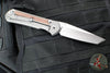 Chris Reeve Large Sebenza 31- Tanto Edge- Glass Blasted Titanium Handle- Natural Micarta Inlay- Stonewash Magnacut Blade L31-1234