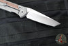 Chris Reeve Large Sebenza 31- Tanto Edge- Glass Blasted Titanium Handle- Natural Micarta Inlay- Stonewash Magnacut Blade L31-1234