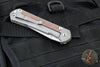 Chris Reeve Large Sebenza 31- Tanto Edge- Glass Blasted Titanium Handle- Natural Micarta Inlay- Stonewash Magnacut Blade L31-1234