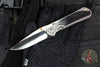 Chris Reeve Large Sebenza 31- Polished Titanium Handle- Polished Drop Point- Bog Oak Wood Inlay- L31-1620 IN CPM-MAGNACUT v6