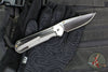 Chris Reeve Large Sebenza 31- Polished Titanium Handle- Polished Drop Point- Bog Oak Wood Inlay- L31-1620 IN CPM-MAGNACUT v6