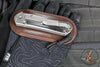 Chris Reeve Large Sebenza 31- Polished Titanium Handle- Polished Drop Point- Bog Oak Wood Inlay- L31-1620 IN CPM-MAGNACUT v6
