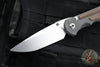 Chris Reeve Large Inkosi- Natural Canvas Micarta- Drop Point LIN-1014 In Magnacut