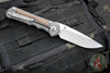Chris Reeve Large Inkosi- Natural Canvas Micarta- Drop Point LIN-1014 In Magnacut