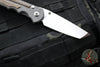 Chris Reeve Large Inkosi- LEFT HANDED- Natural Micarta Inlays- Tanto Edge LIN-1047