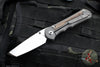 Chris Reeve Large Inkosi- LEFT HANDED- Natural Micarta Inlays- Tanto Edge LIN-1047