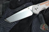 Chris Reeve- Large Inkosi- Tanto Edge- Glass Blasted Titanium Handle- Natural Micarta Inlays- Magnacut Steel Blade LIN-1134