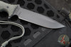 Chris Reeve Pacific Fixed Blade-Black Canvas Micarta with Black Plain Edge Magnacut Steel Blade PAC-1000