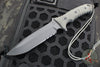 Chris Reeve Pacific Fixed Blade- Black Canvas Micarta Handle- Black Finished Magnacut Steel Part Serrated Edge PAC-1001