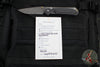 Chris Reeve Small Sebenza 31- Bog Oak Inlay- Boomerang Damascus Drop Point Blade S31-1102