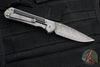 Chris Reeve Small Sebenza 31- Bog Oak Inlay- Boomerang Damascus Drop Point Blade S31-1102