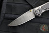 Chris Reeve Small Sebenza 31- Drop Point- Bog Oak Inlay Handle- Ladder Damascus Blade S31-1104