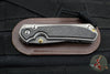 Chris Reeve Small Sebenza 31- Drop Point- Bog Oak Inlay Handle- Ladder Damascus Blade S31-1104