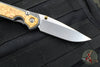 Chris Reeve Small Sebenza 31- LEFT HANDED- Drop Point- Box Elder Wood Inlay S31-1109 in CPM MAGNACUT
