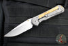 Chris Reeve Small Sebenza 31- LEFT HANDED- Drop Point- Box Elder Wood Inlay S31-1109 in CPM MAGNACUT