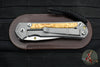 Chris Reeve Small Sebenza 31- LEFT HANDED- Drop Point- Box Elder Wood Inlay S31-1109 in CPM MAGNACUT