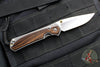 Chris Reeve Small Sebenza 31- LEFT HANDED- Drop Point- Macassar Ebony Inlay Magnacut Steel Blade S31-1117