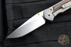 Chris Reeve Small Sebenza 31- LEFT HANDED- Drop Point- Macassar Ebony Inlay Magnacut Steel Blade S31-1117
