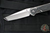 Chris Reeve Small Sebenza 31- Glass Blasted Titanium- Black Micarta Inlay- Tanto Edge Blade S31-1232 in CPM MAGNACUT