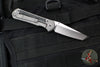 Chris Reeve Small Sebenza 31- Glass Blasted Titanium- Black Micarta Inlay- Tanto Edge Blade S31-1232 in CPM MAGNACUT