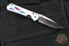Chris Reeve Small Sebenza 31- LEFT HANDED- Plain Drop Point- Unique Graphic Handle- Stonewash Magnacut Blade S31-1401-0004