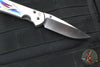 Chris Reeve Small Sebenza 31- LEFT HANDED- Plain Drop Point- Unique Graphic Handle- Stonewash Magnacut Blade S31-1401-0004