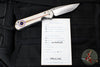 Chris Reeve Small Sebenza 31- LEFT HANDED- Drop Point- Unique Graphics- With Amethyst Cabochon- Magnacut Blade S31-1409-0136