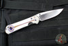 Chris Reeve Small Sebenza 31- LEFT HANDED- Drop Point- Unique Graphics- With Amethyst Cabochon- Magnacut Blade S31-1409-0136